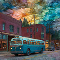 Hibbing Greyhound Bus Museum — ceramic art tile