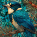 a Clark's nutcracker on — ceramic art tile