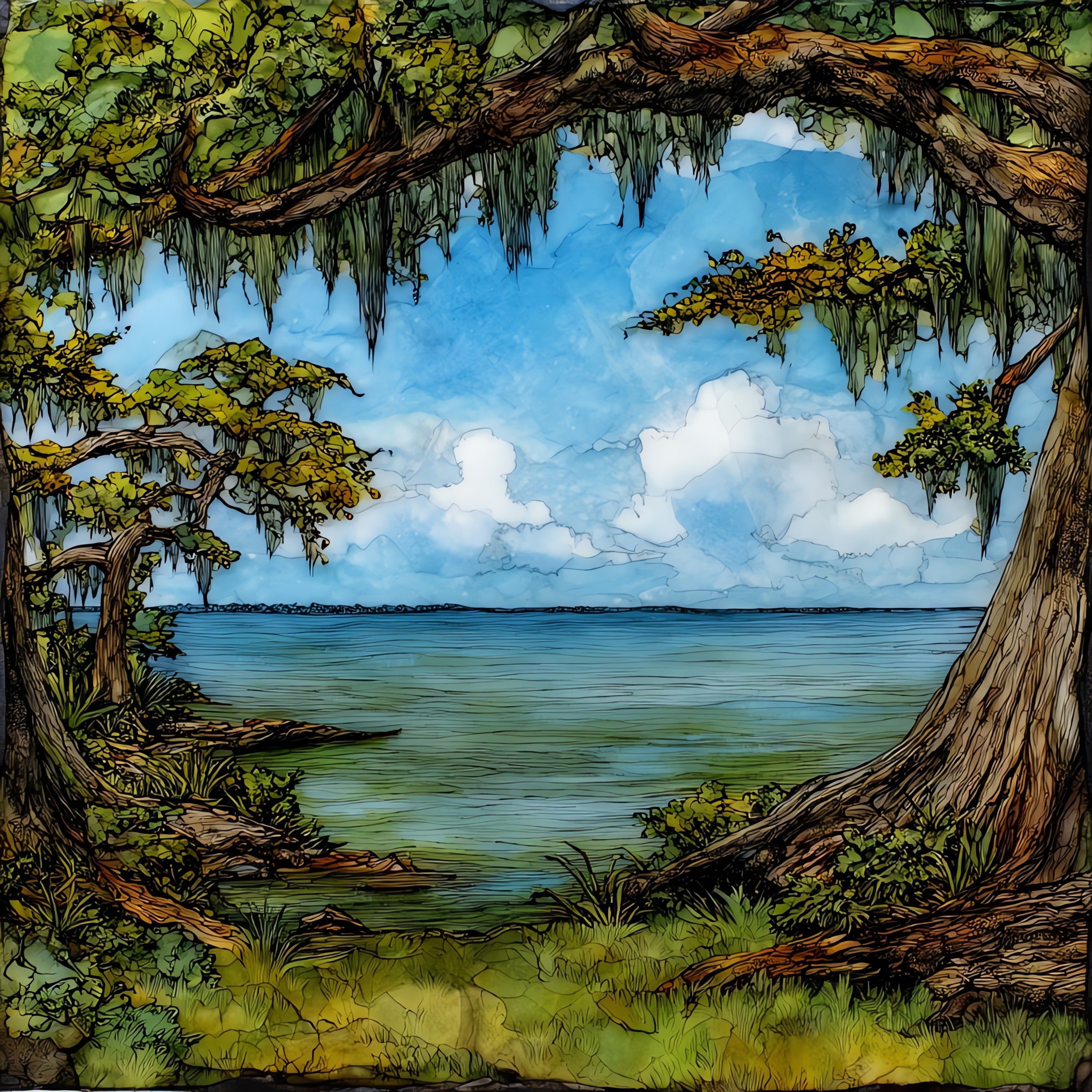 First Landing State Park — ceramic art tile