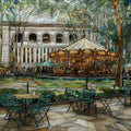 Bryant Park lawn behind the New — ceramic art tile