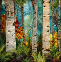 Chippewa National Forest old-growth — ceramic art tile