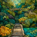 the Pella Sunken Gardens — ceramic art tile