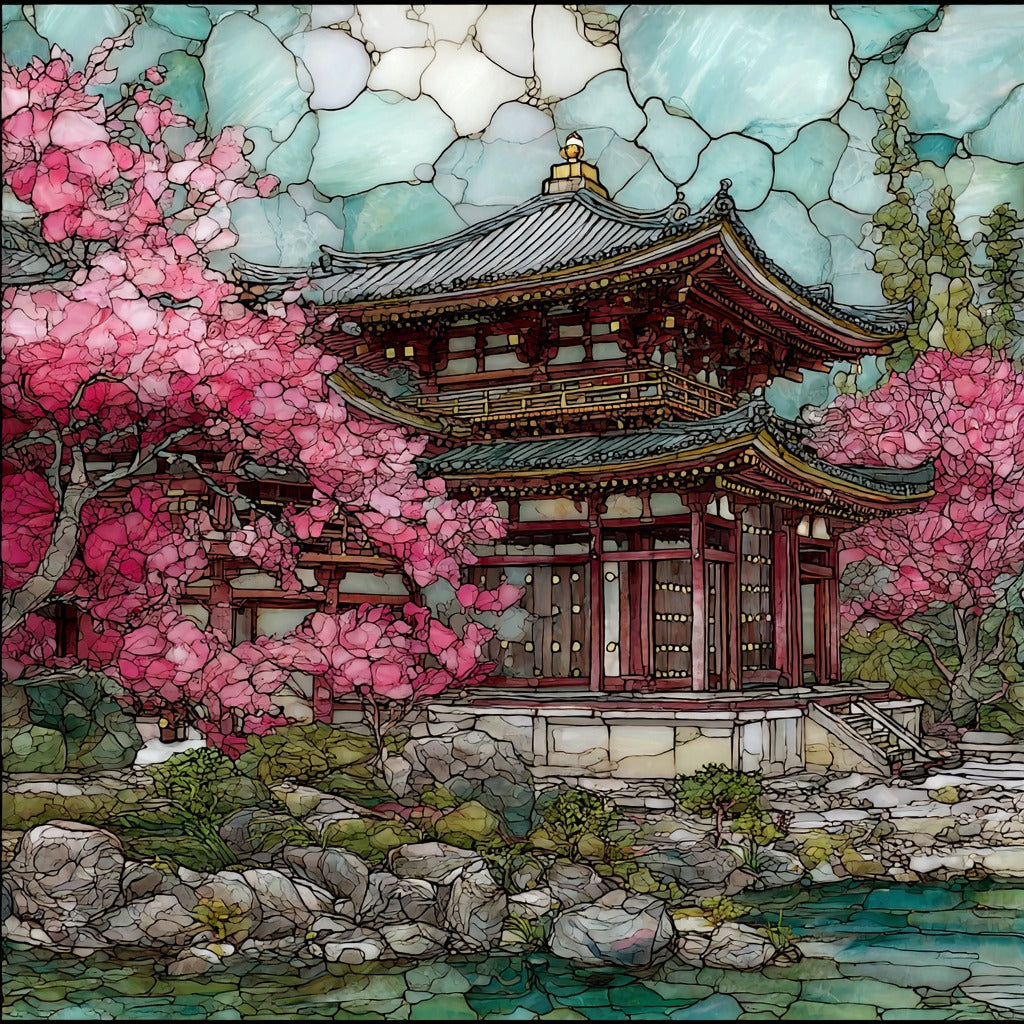 Daigoji Temple Sanboin Garden Unesco — ceramic art tile