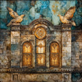 Fort Worth Botanic Garden Japanese garden — ceramic art tile
