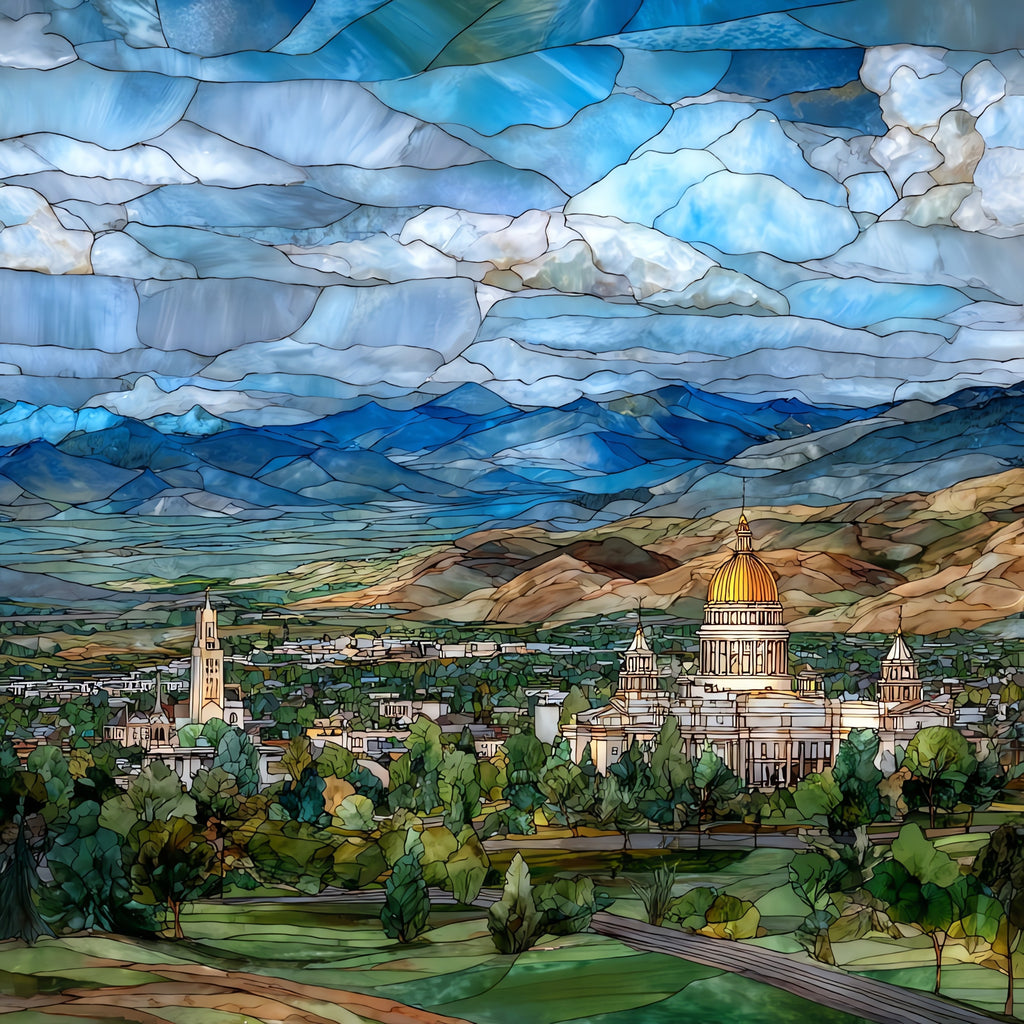 the Mount Helena city overlook — ceramic art tile