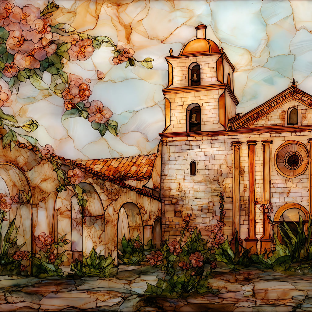 Mission San Juan Capistrano — ceramic art tile