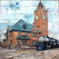 the Cheyenne Depot historic — ceramic art tile