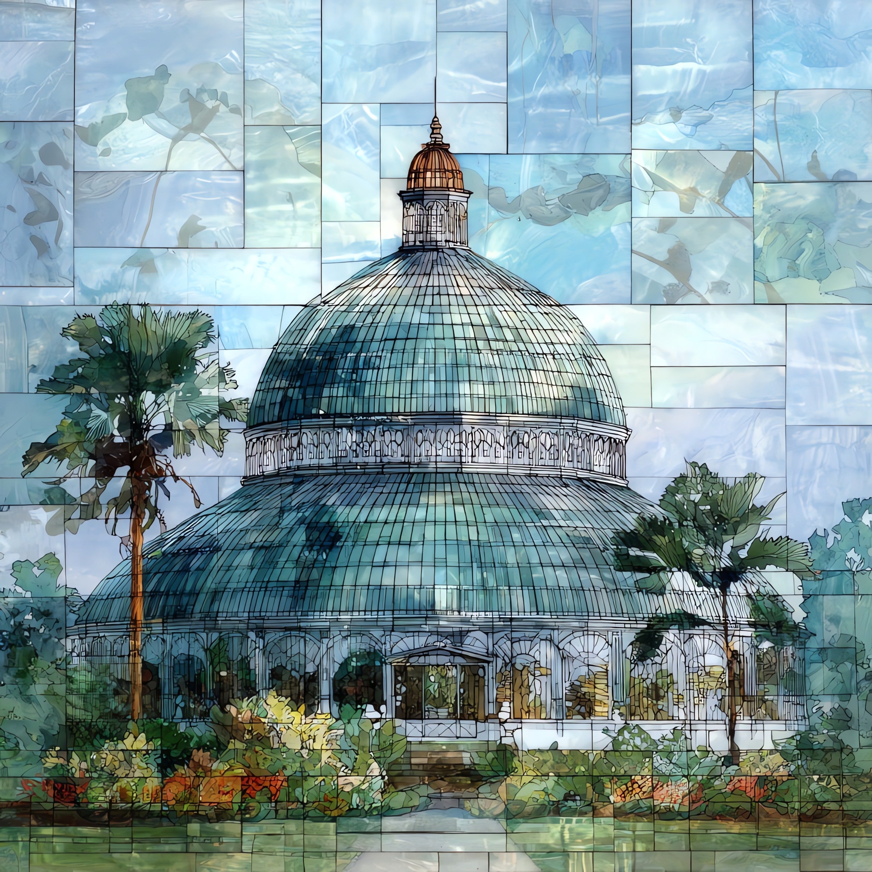 the Anna Scripps Whitcomb — ceramic art tile