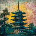 Daigoji Five Storied Pagoda — ceramic art tile