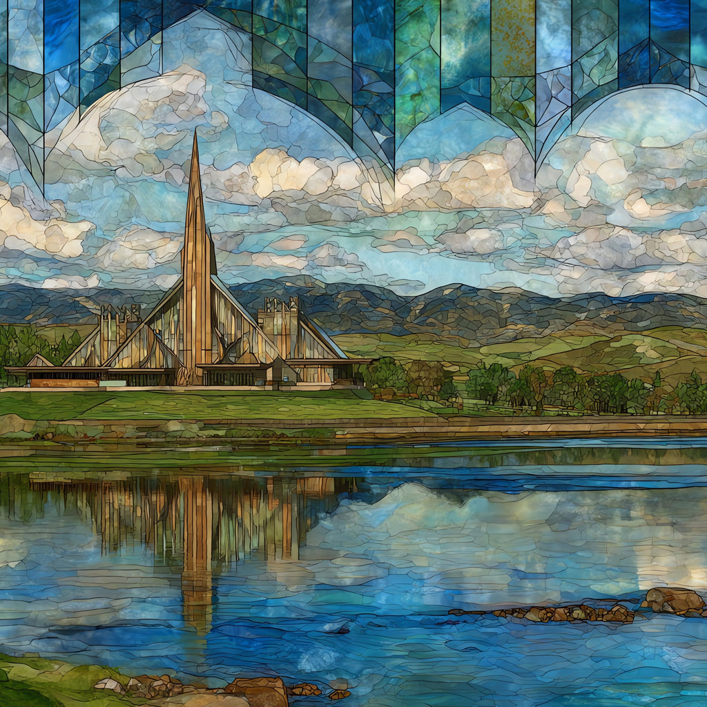 the Lewis and Clark Visitor Center — ceramic art tile