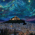 Lycabettus Hill — ceramic art tile