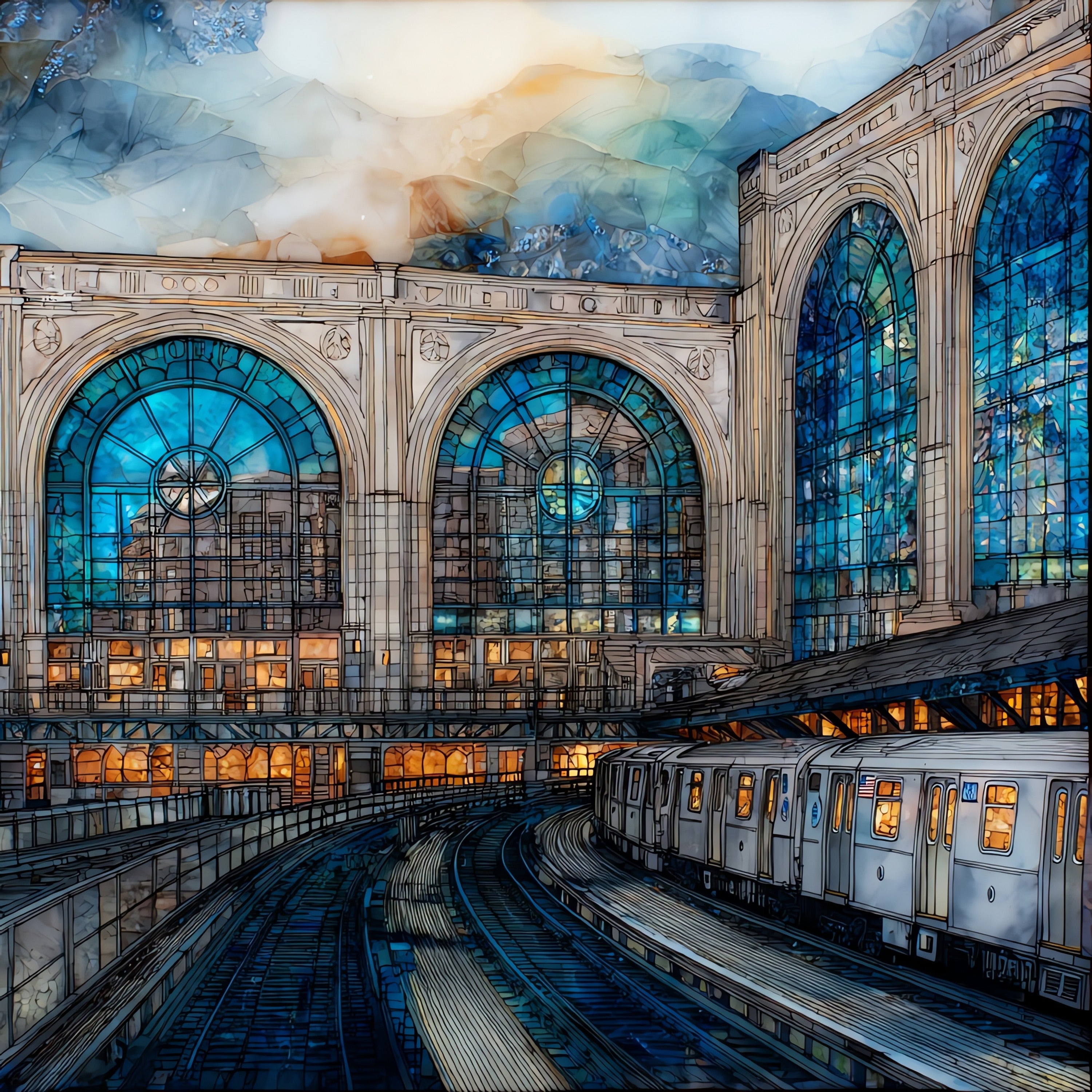 Citi Field — ceramic art tile