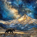 Bear Mountain — ceramic art tile