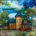 Buffalo Bill Ranch State — ceramic art tile