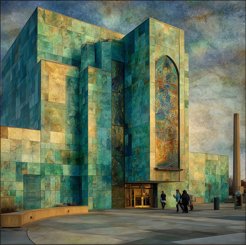 the Nebraska History Museum — ceramic art tile