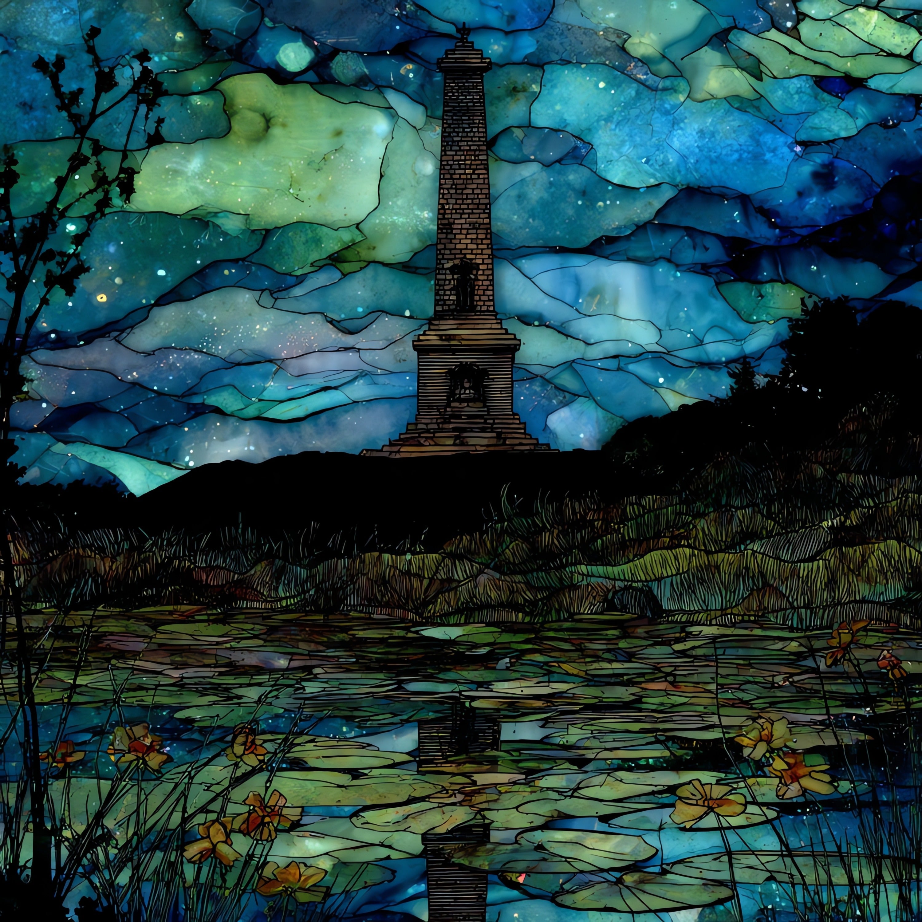 the Antietam Iron Brigade — ceramic art tile