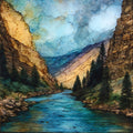 Iron Mountain Hot Springs — ceramic art tile