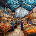 the Lexington Market historic — ceramic art tile