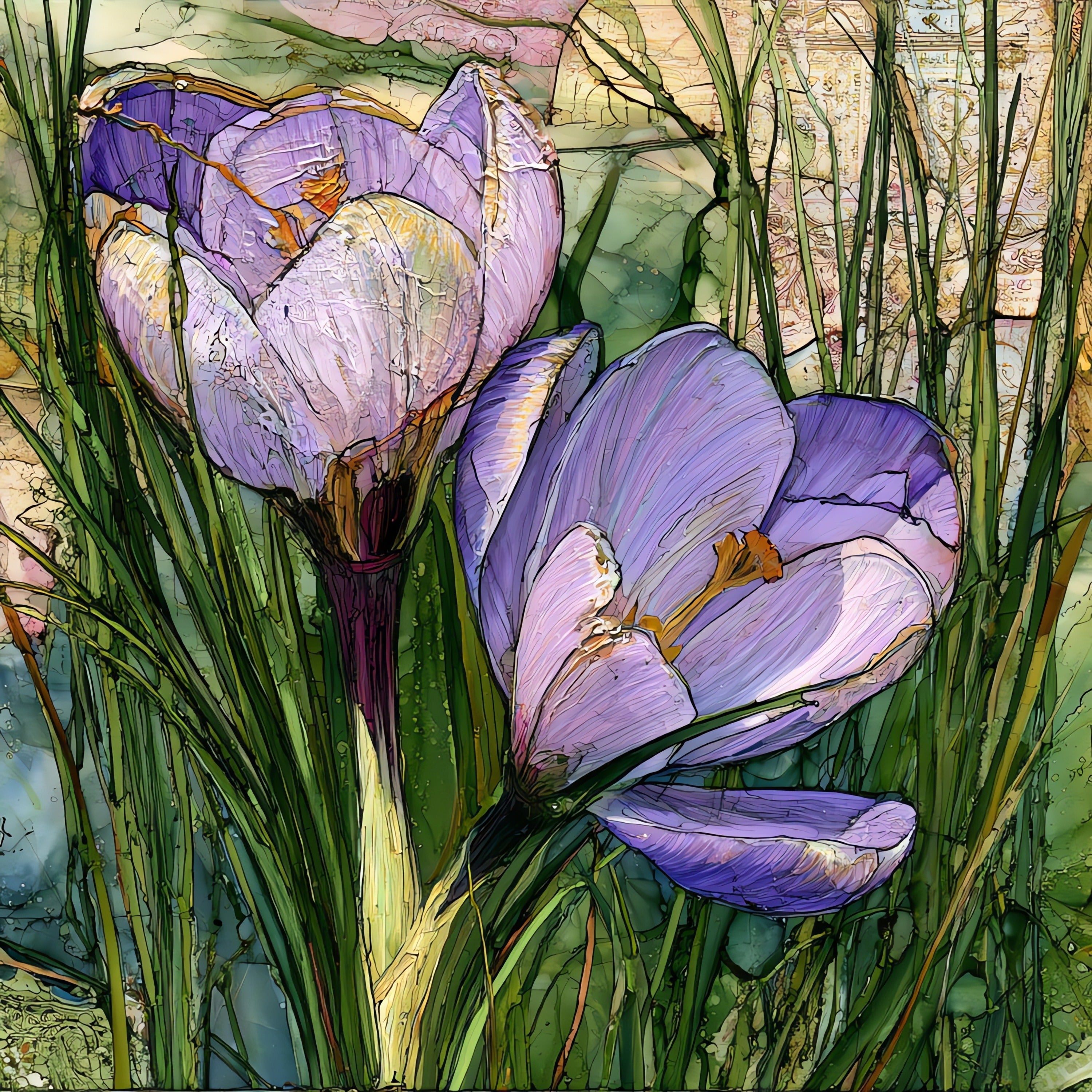 a North Dakota prairie — ceramic art tile