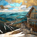 Bromley Mountain summit lodge — ceramic art tile