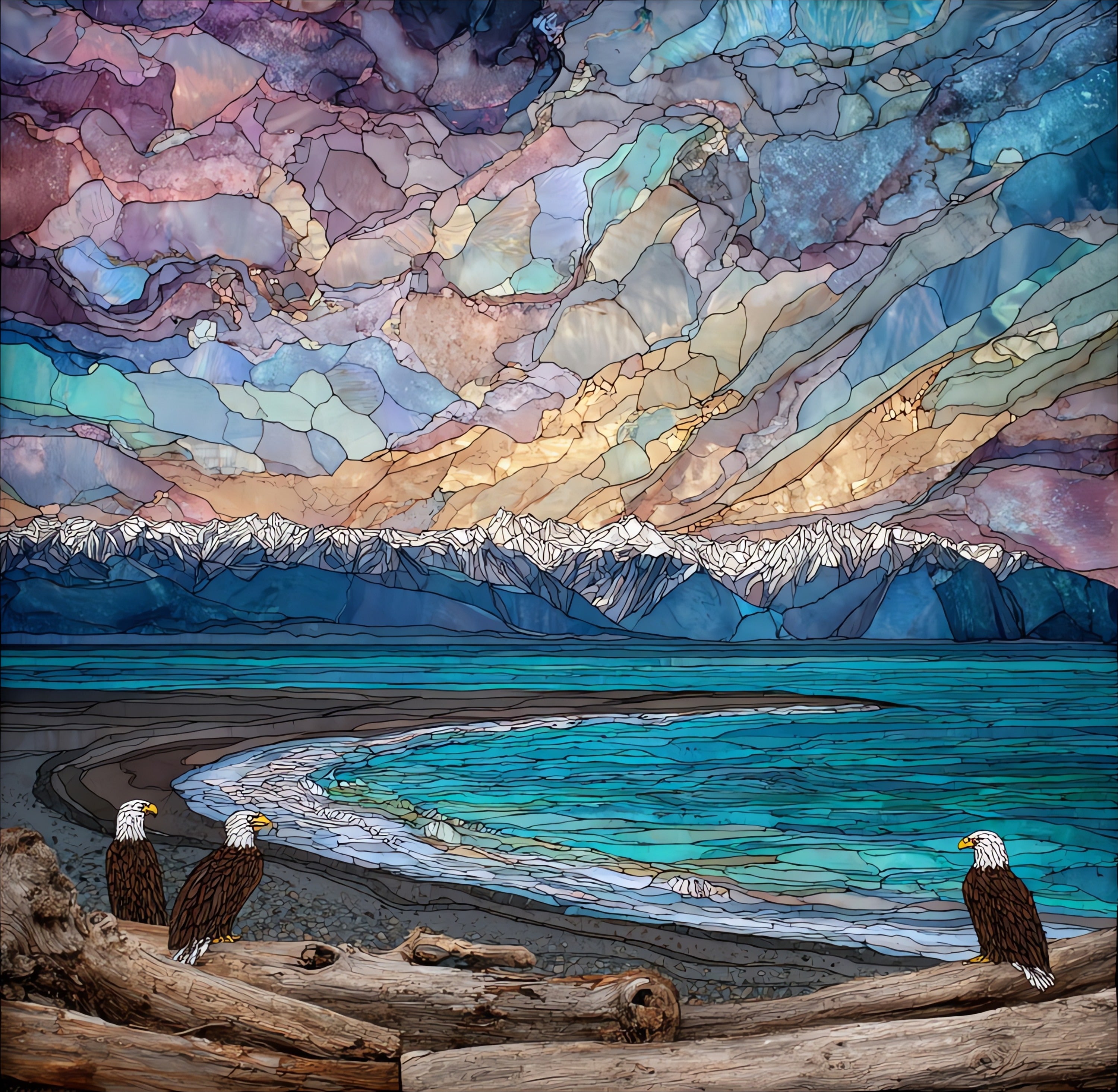 Bishop's Beach — ceramic art tile