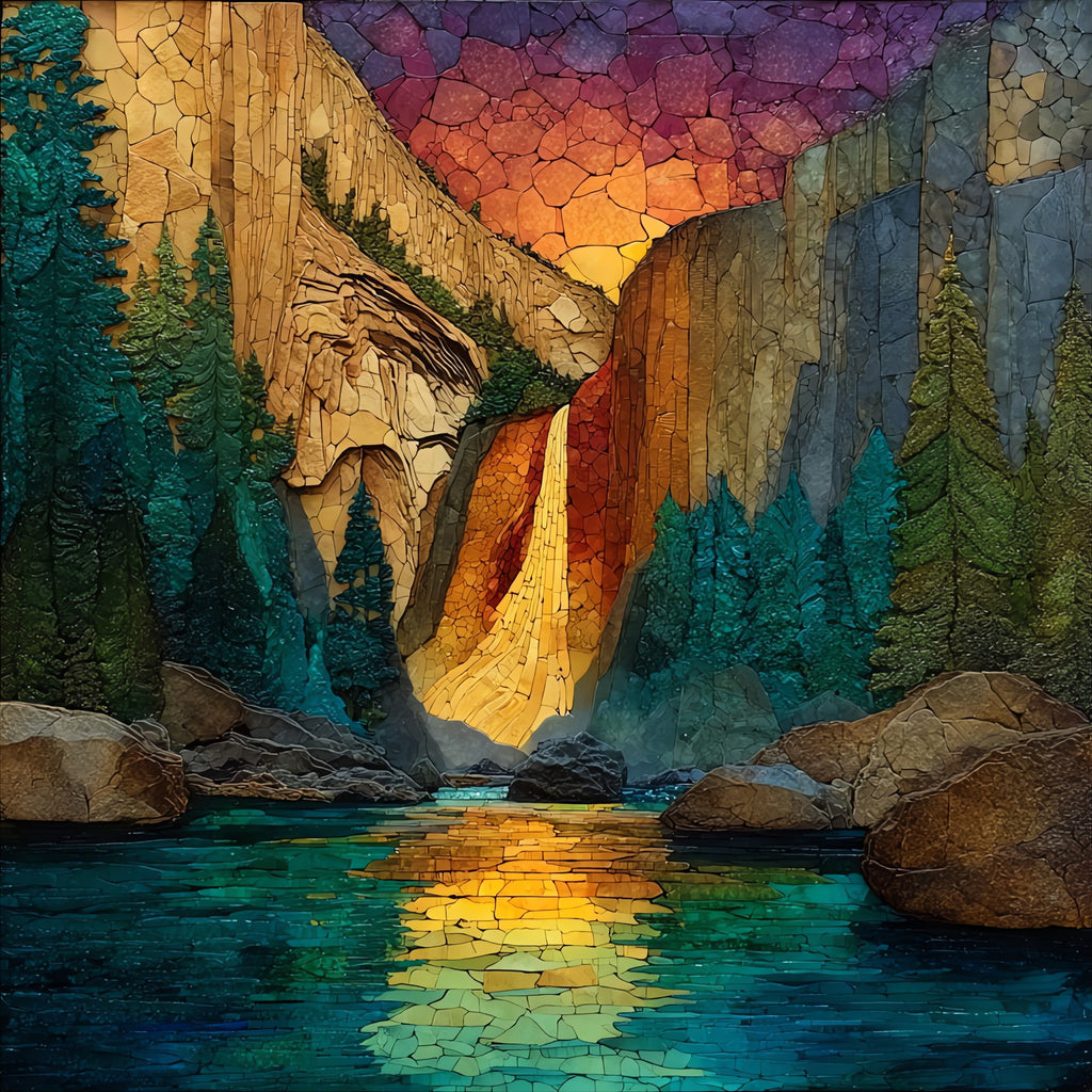 Vernal Fall — ceramic art tile