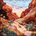 Mouse's Tank petroglyph trail — ceramic art tile