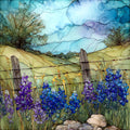 Indian paintbrush — ceramic art tile