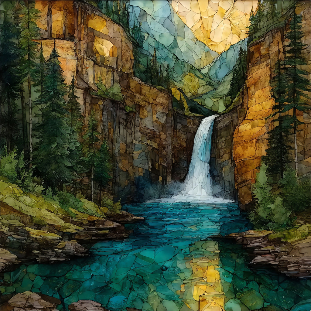 St Mary Falls — ceramic art tile