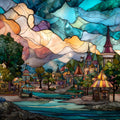 Storybook Island — ceramic art tile