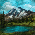 Mount Jefferson — ceramic art tile