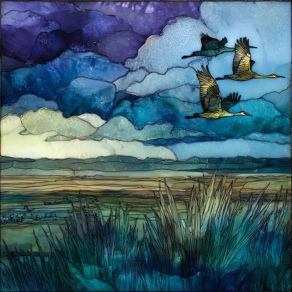 Quivira National Wildlife Refuge — ceramic art tile
