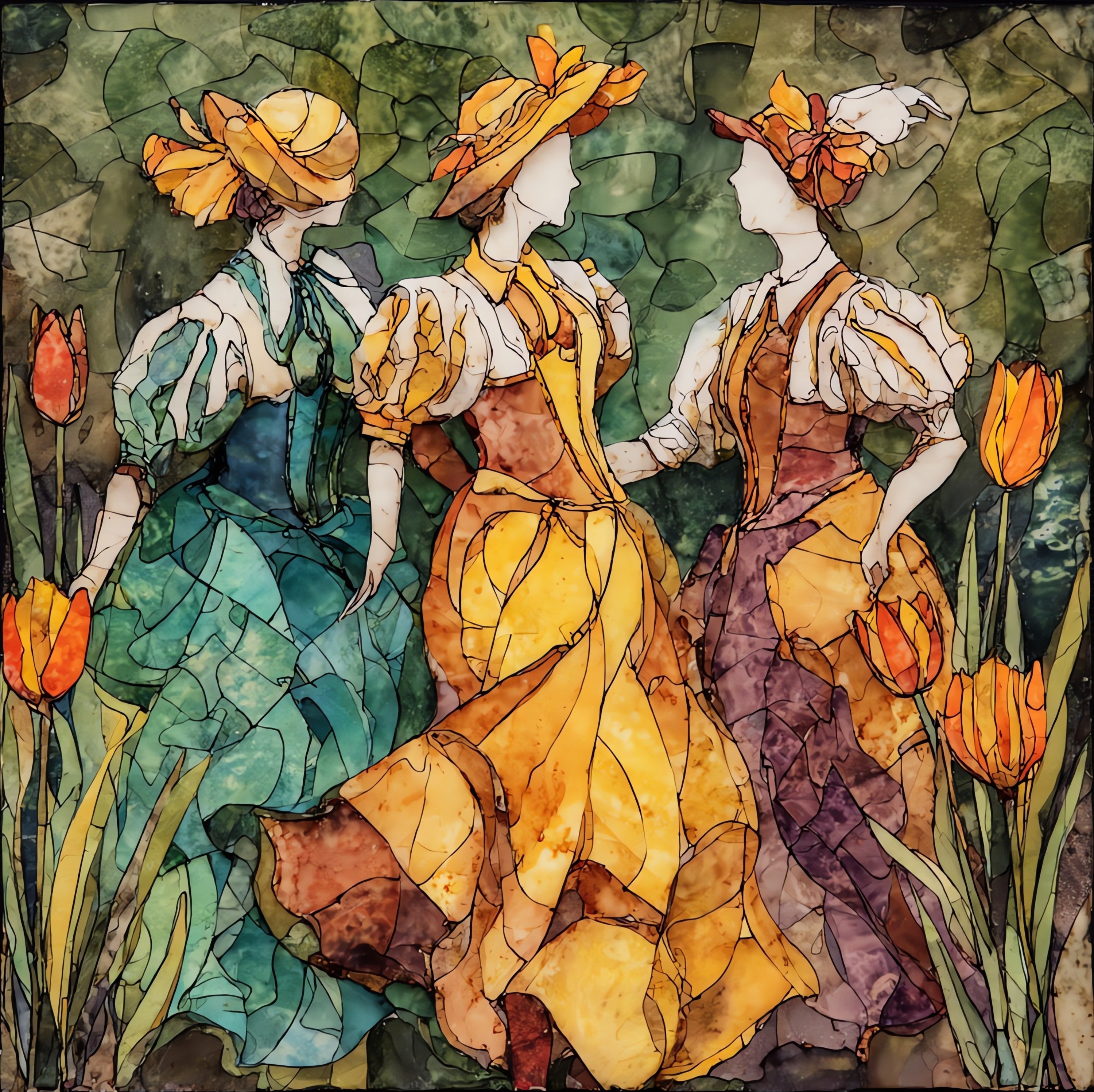 the Holland Tulip Festival — ceramic art tile