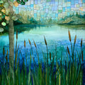 Lake Metigoshe — ceramic art tile