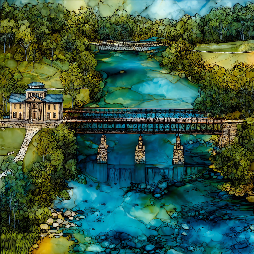 the James River Visitor Center on — ceramic art tile