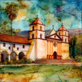 Mission San Juan Bautista — ceramic art tile