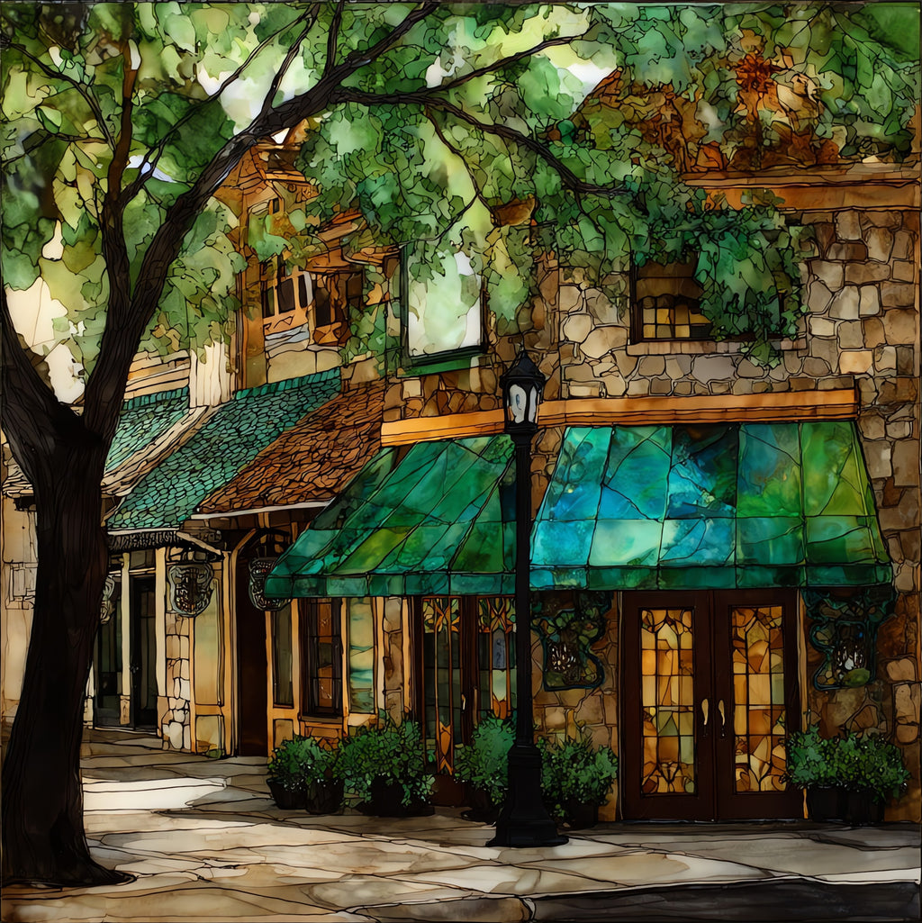 Edina 50th and France district — ceramic art tile
