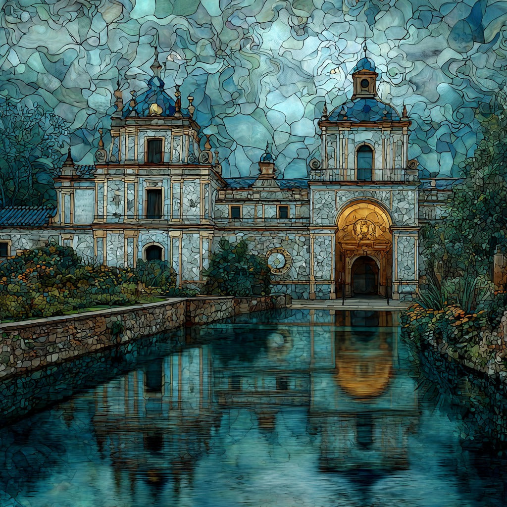 Aranjuez Royal Palace Gardens — ceramic art tile
