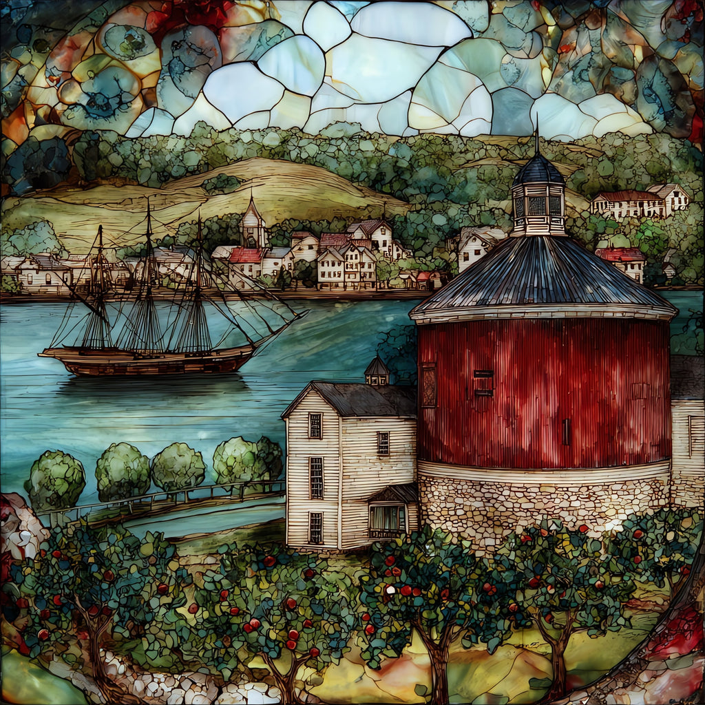 the Shelburne Museum — ceramic art tile