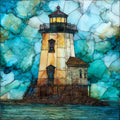 the Drum Point lighthouse — ceramic art tile