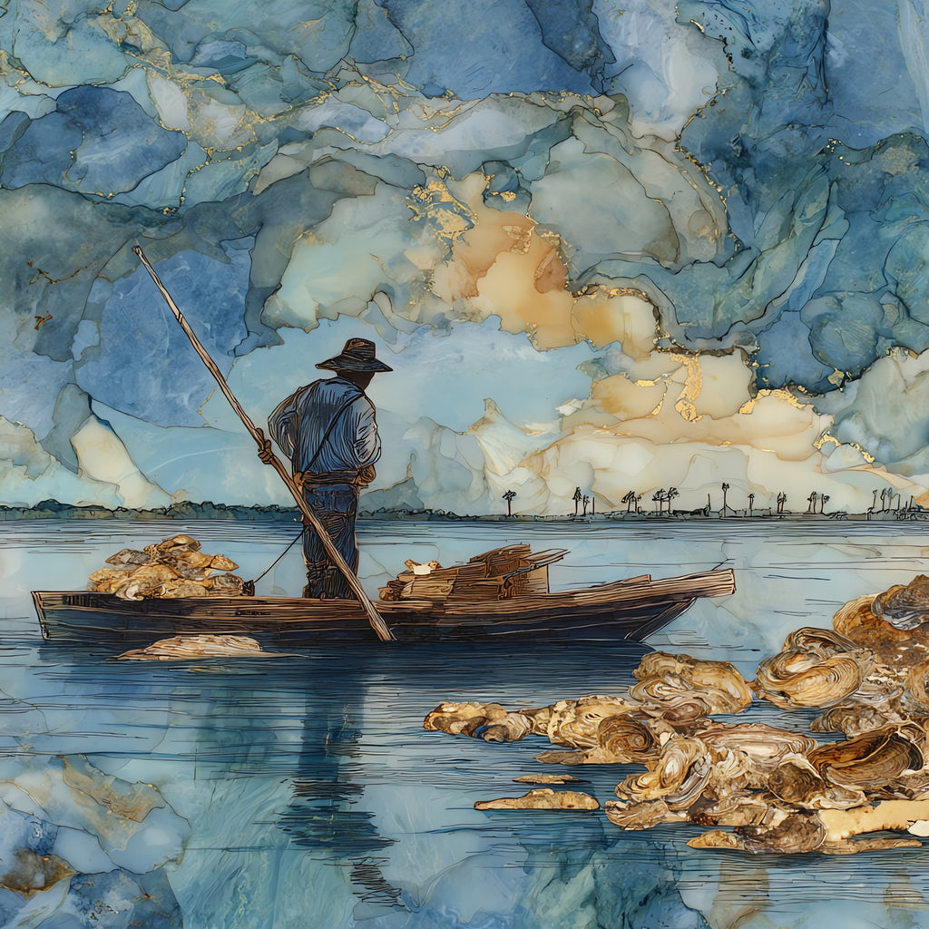 St. George Island lighthouse — ceramic art tile