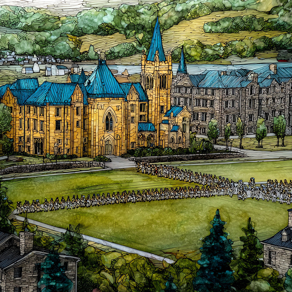 the Virginia Military Institute — ceramic art tile