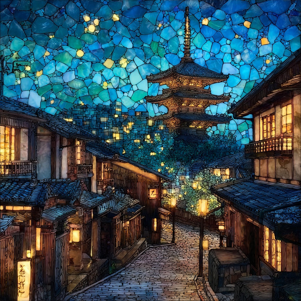 Arashiyama Hanatouro Illumination — ceramic art tile