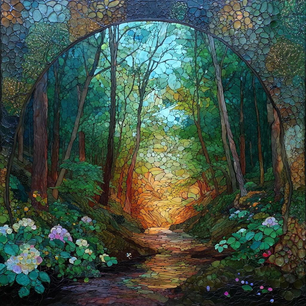 Kodaiji Koyo Illumination — ceramic art tile