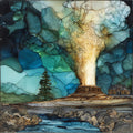 Beehive Geyser — ceramic art tile