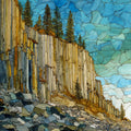 Devils Postpile — ceramic art tile