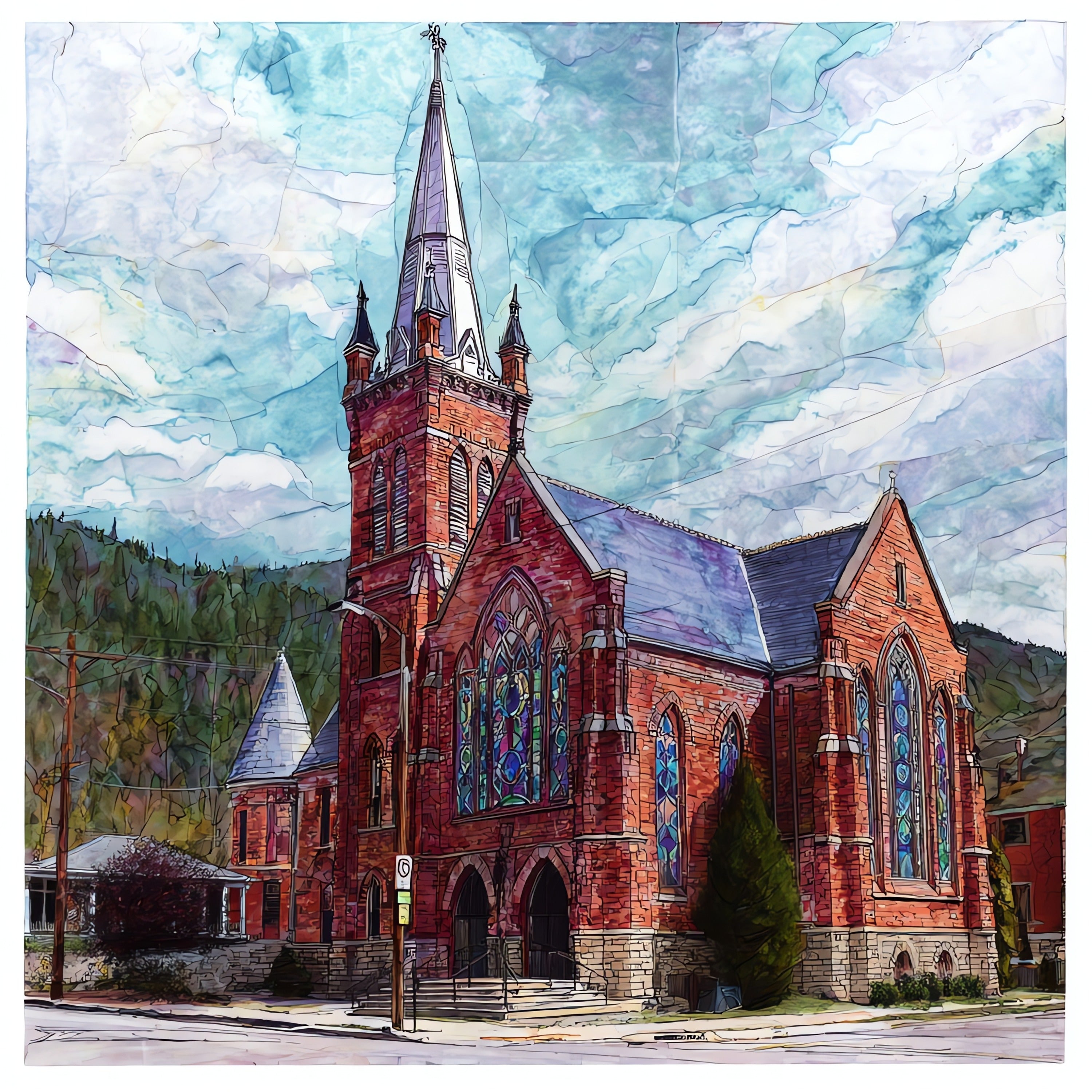 St — ceramic art tile