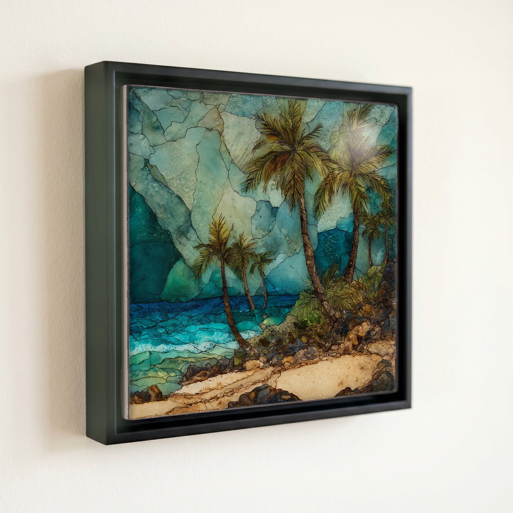 Vai palm forest beach — front