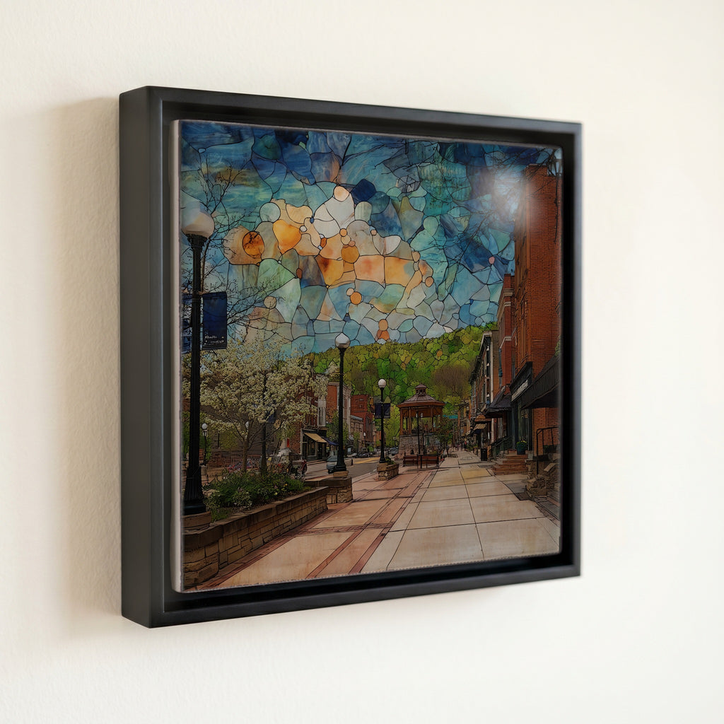 the Ithaca Commons pedestrian — front