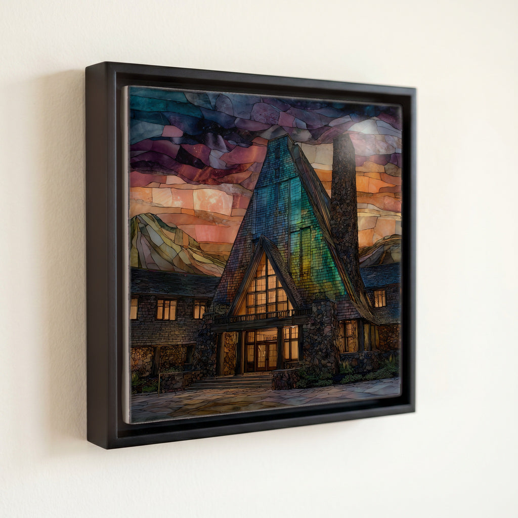the Timberline Lodge great hall on — front
